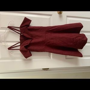 Burgundy dress